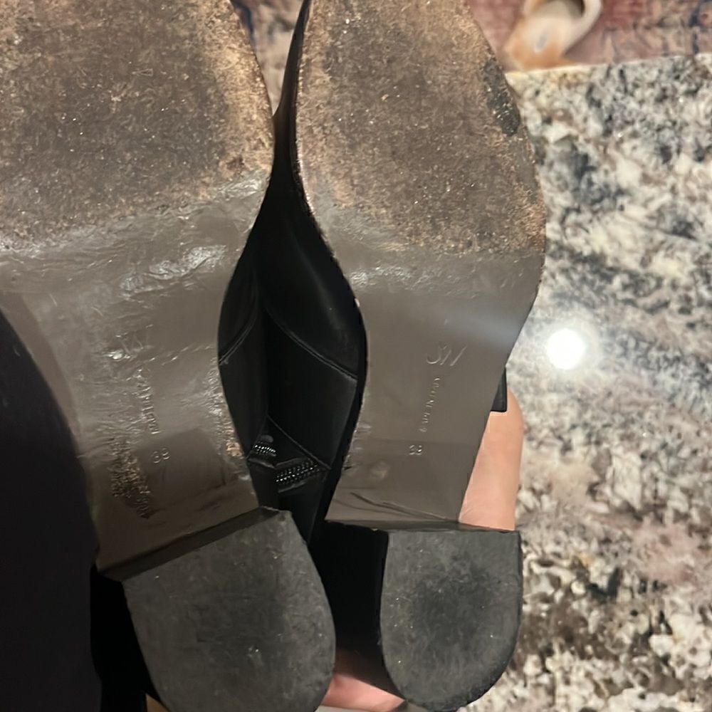 Jason Wu Double Buckle Pointed Toe Leather Booties - Picture 8 of 12